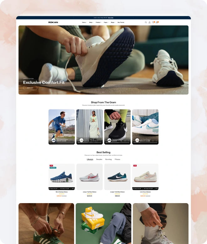 100+ Rokan Shopify Themes Bundle (Full License) – High Converting eCommerce Store Designs | Only ₹399